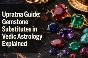 Upratna gemstone substitutes in Vedic astrology including ruby, emerald, blue sapphire, amethyst and turquoise