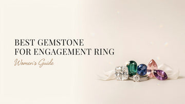 Best gemstone for engagement ring guide for women, featuring diamond, emerald, sapphire and morganite stones with a solitaire ring