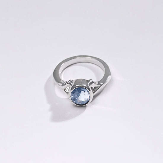 Buy Online Designer Neelam Ring in 925 Silver from Myra Gems 