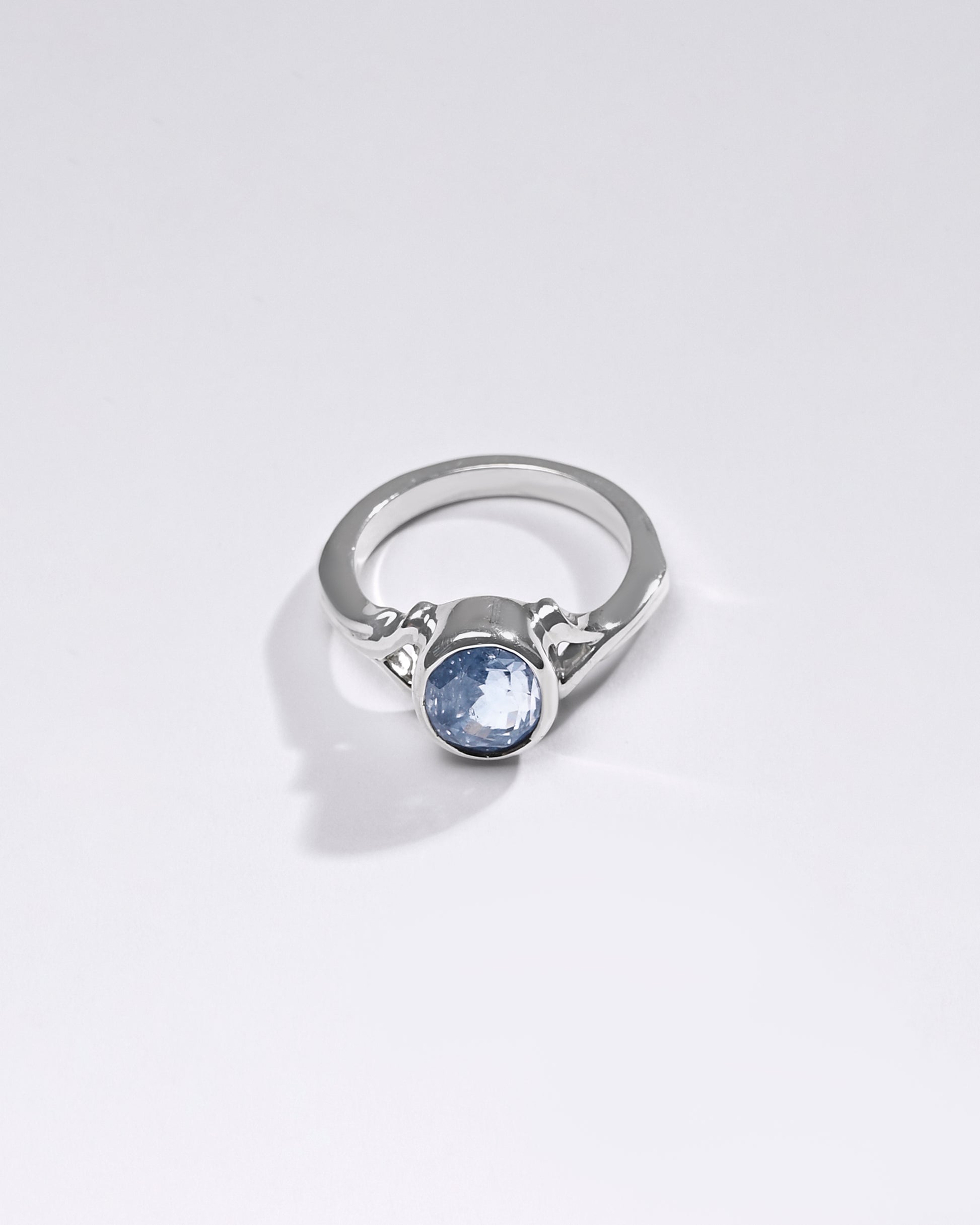 Buy Online Designer Neelam Ring in 925 Silver from Myra Gems 