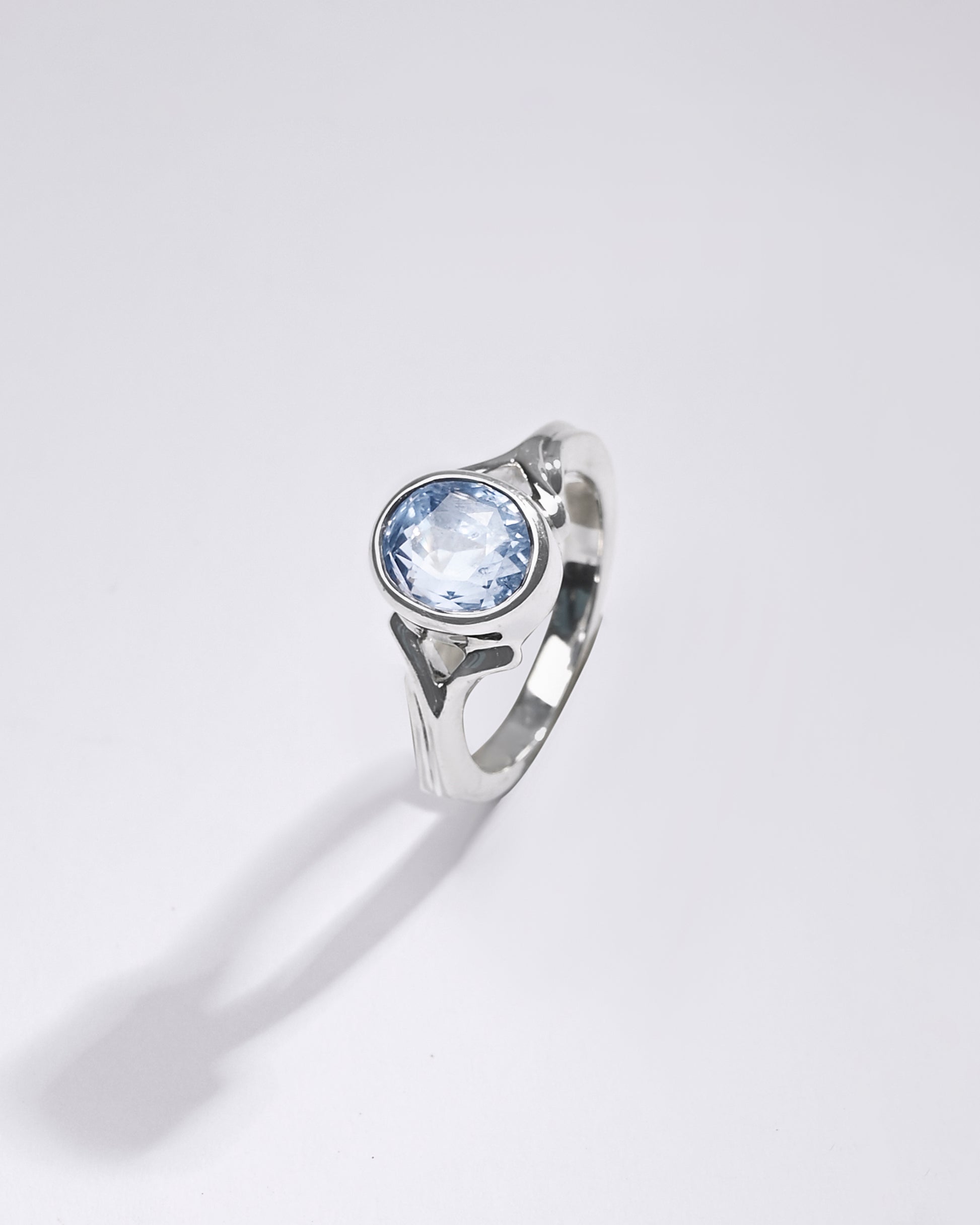 Buy Online Designer Neelam Ring in 925 Silver from Myra Gems 