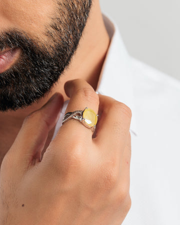 Srilankan Pukhraj Stone Ring from Myra Gems