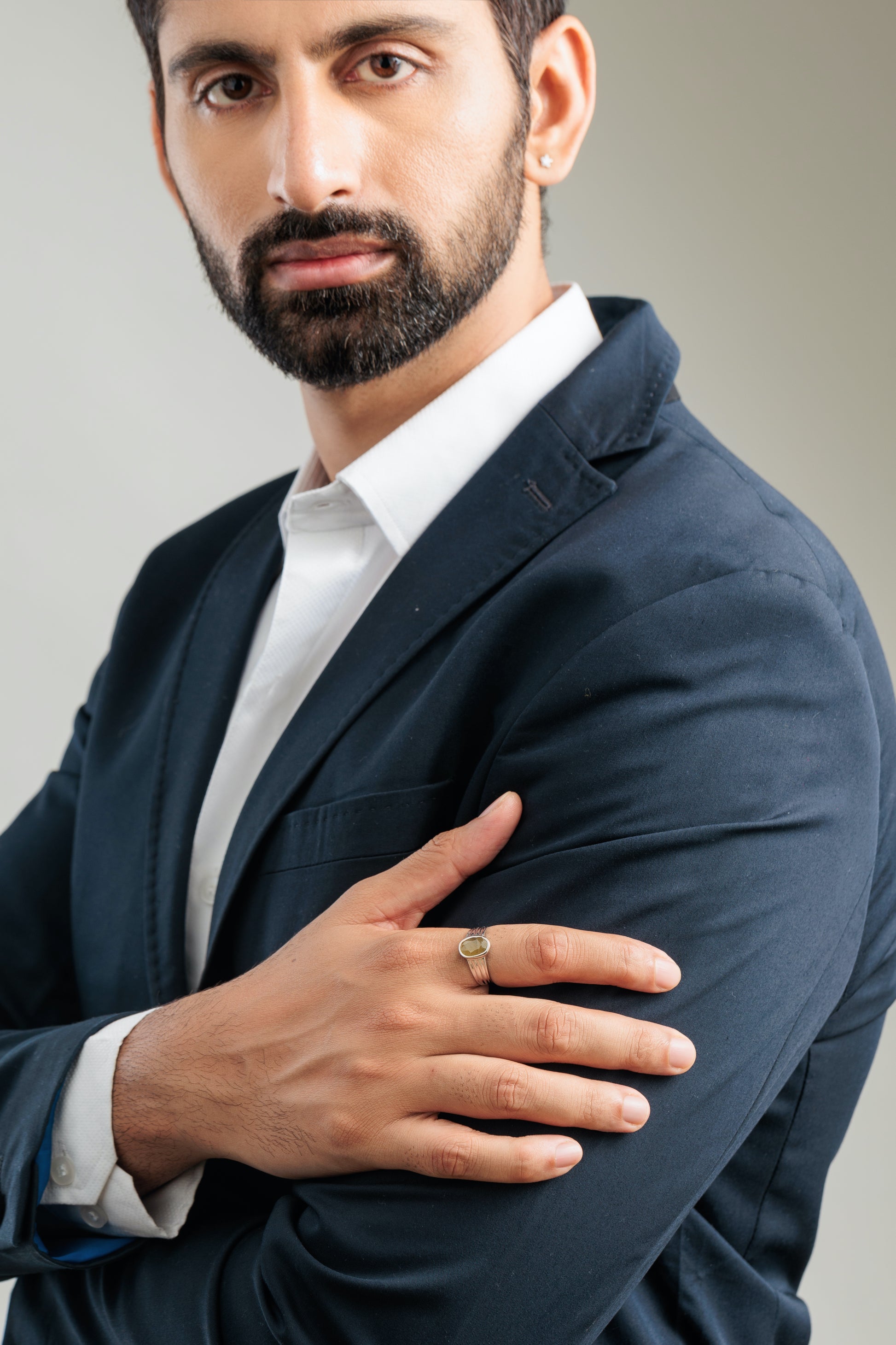 Authentic Yellow Sapphire (Pukhraj) Gemstone Ring in 925 Silver – #1228B - Myra