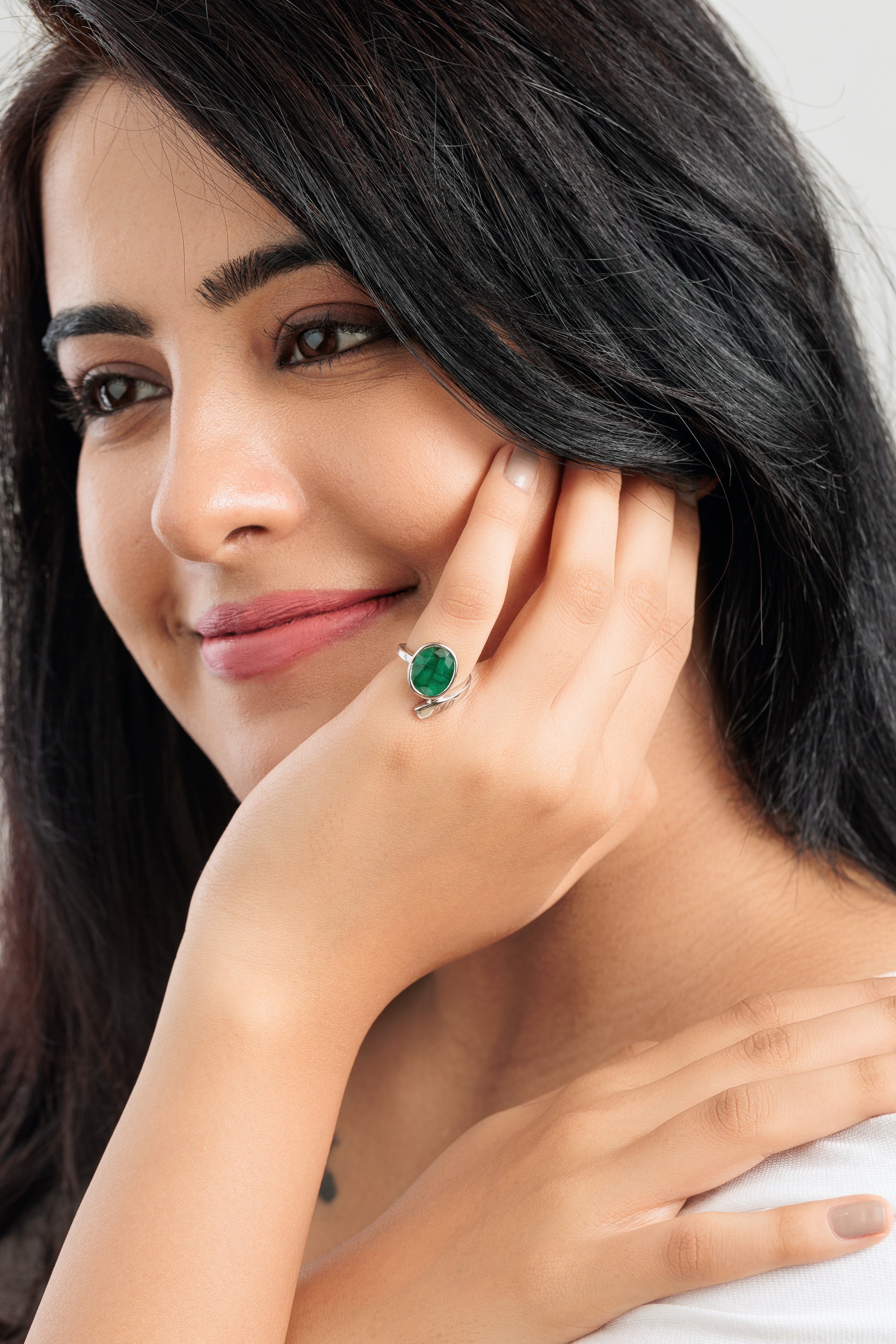Emerald ring for women