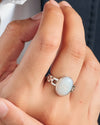 Natural Opal (Doodhiya) Ring in 925 Silver – #1245B - Myra