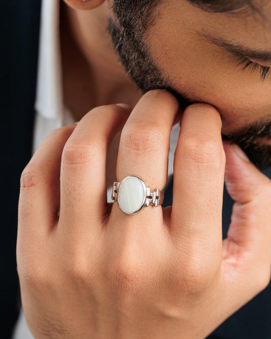 Magical Opal (Doodhiya) Ring in Sterling Silver â€“ #1199B - Myra