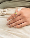 Handcrafted Yellow Sapphire Ring from Myra Gems