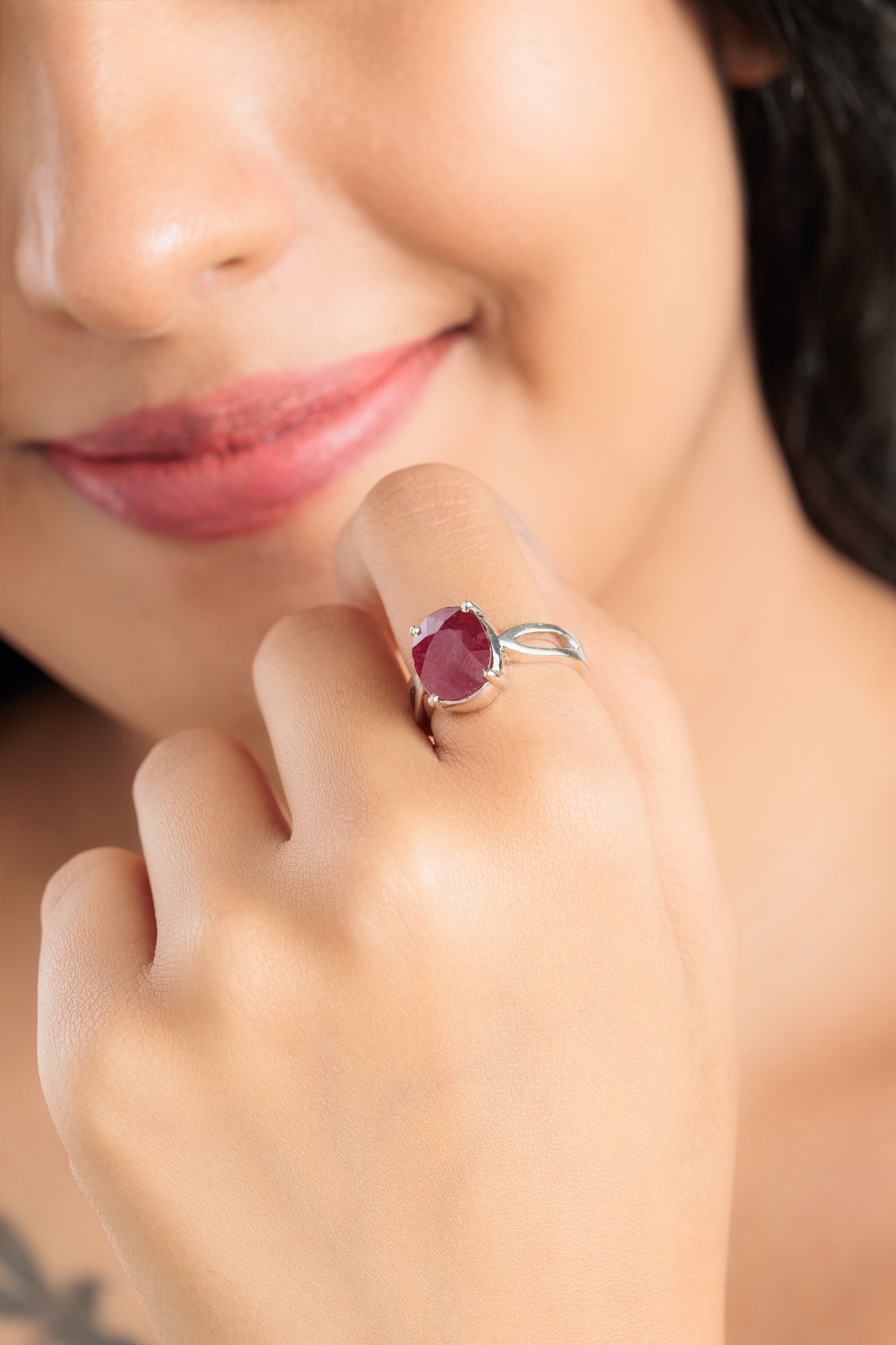 Ruby stone ring