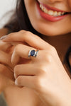 Blue sapphire ring for women