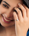 Natural Pearl (Moti) Ring in 925 Silver - #1201 U - Myra