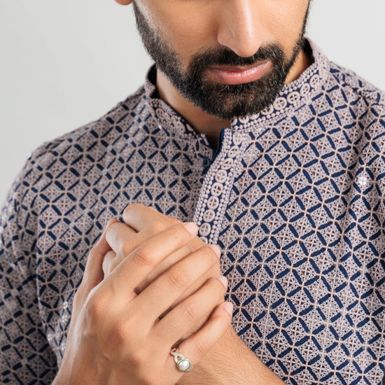 Vintage Pearl (Moti) Ring in 925 Sterling Silver - #1104 U - Myra