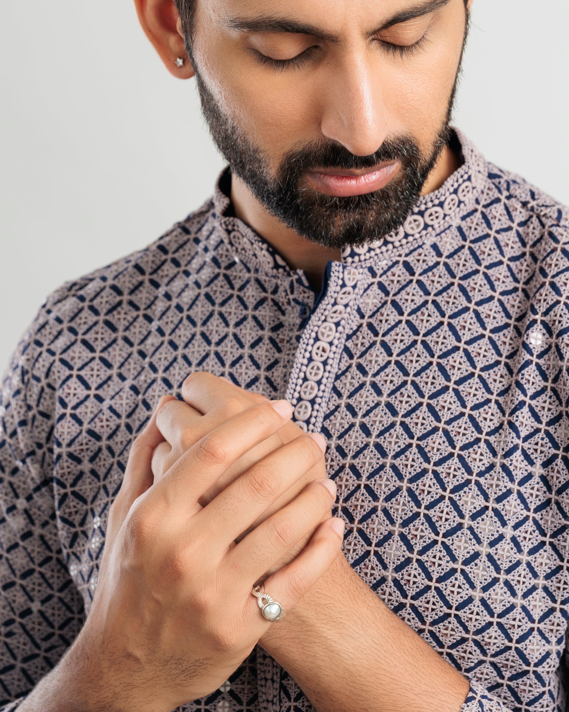 Vintage Pearl (Moti) Ring in 925 Sterling Silver - #1104 U - Myra