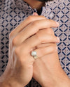 Genuine Pearl (Moti) Gemstone Ring in 925 Sterling Silver - #1224 U - Myra