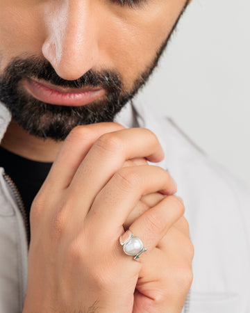 Benefits of Moti Ring in Silver from Myra Gems 
