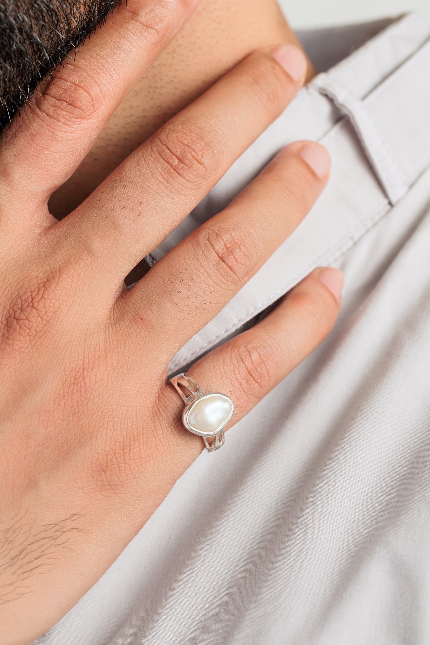 Pearl Ring for Men
