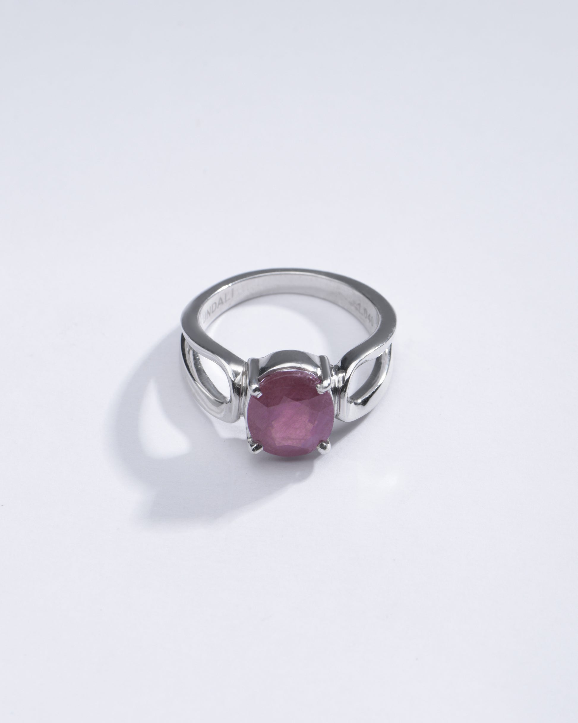 Genuine Ruby (Manik) Ring for Positive Energy in 925 silver - #1217N4 - Myra