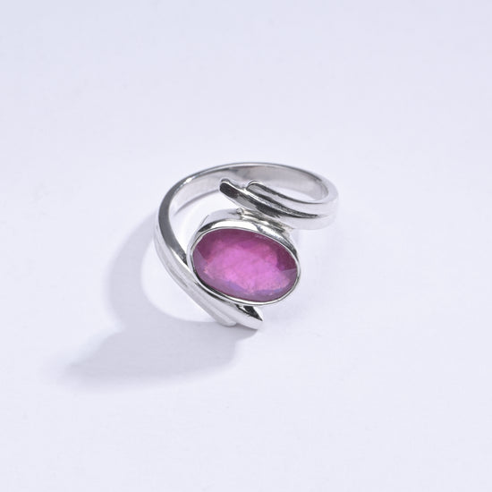 Vintage Ruby (Manik) Ring in 925 Sterling Silver - #1103B - Myra