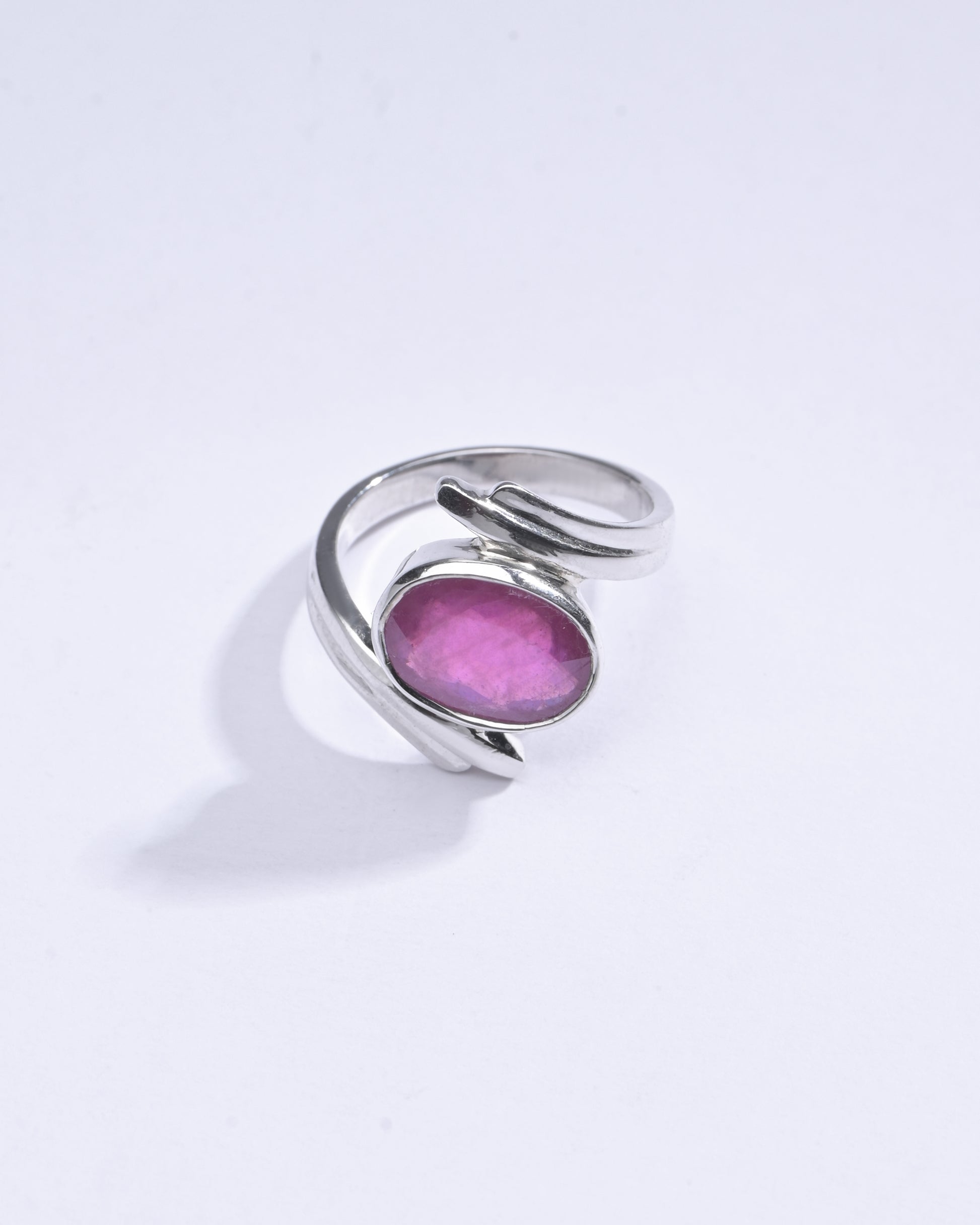 Vintage Ruby (Manik) Ring in 925 Sterling Silver - #1103B - Myra