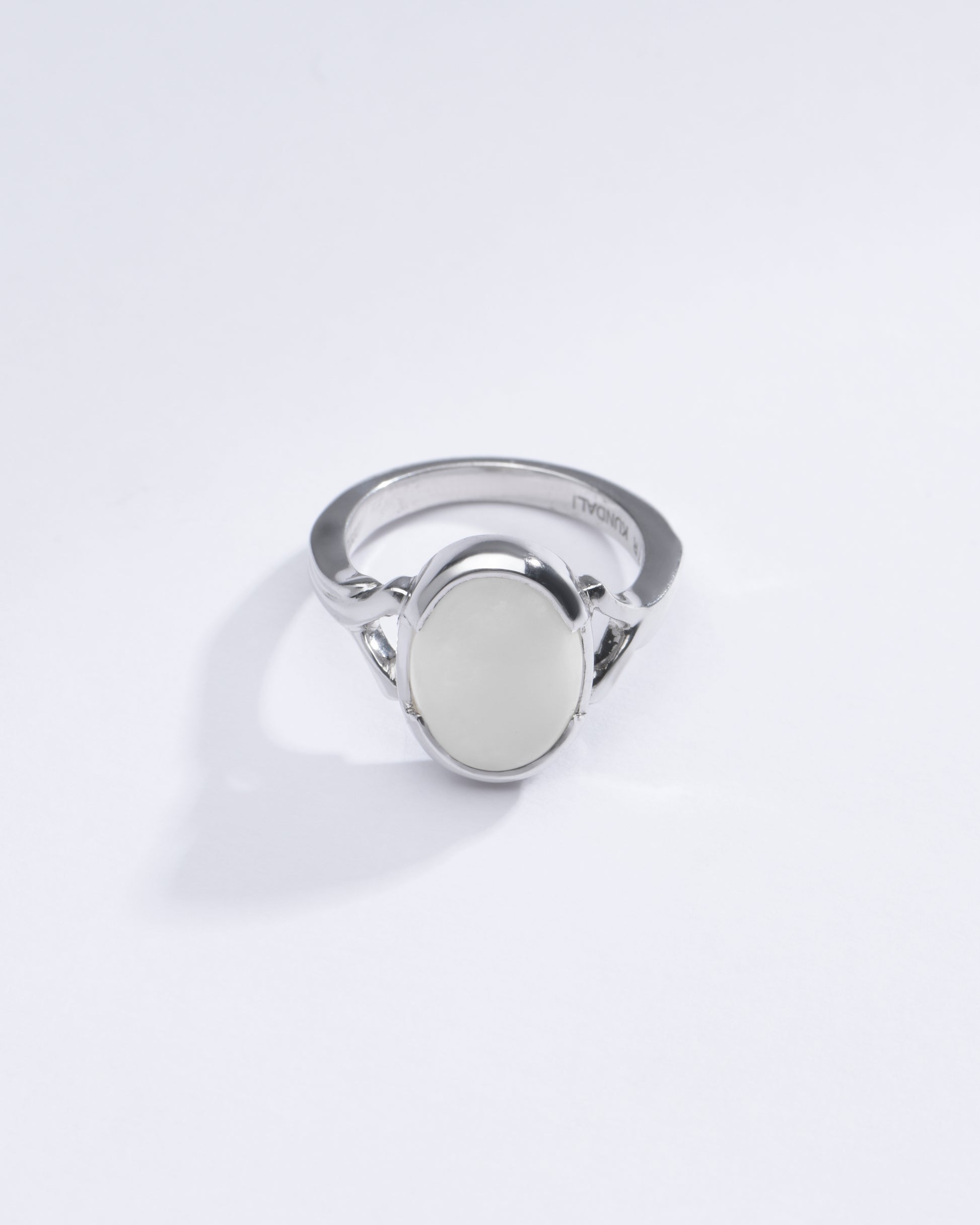 Ethereal Opal (Doodhiya) Gemstone Ring in Sterling Silver – #1175HB - Myra