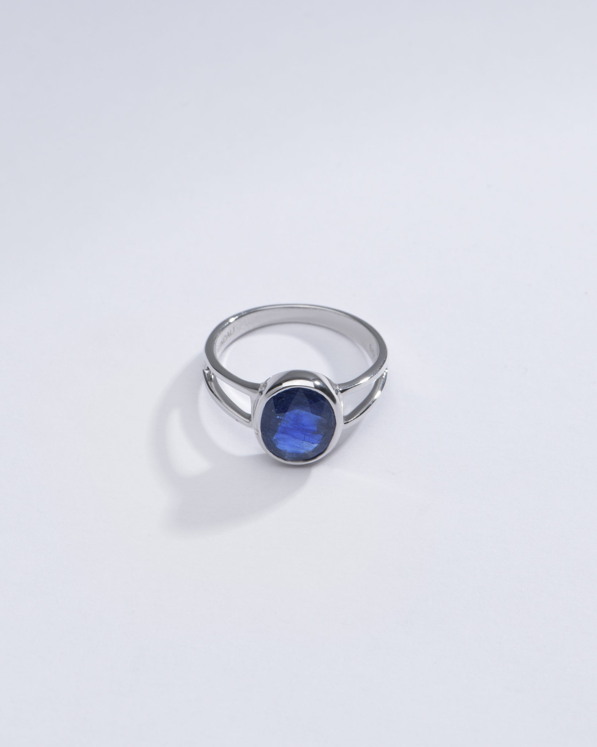 Royal Blue Sapphire (Neelam) Ring in 925 Silver – #1150B - Myra