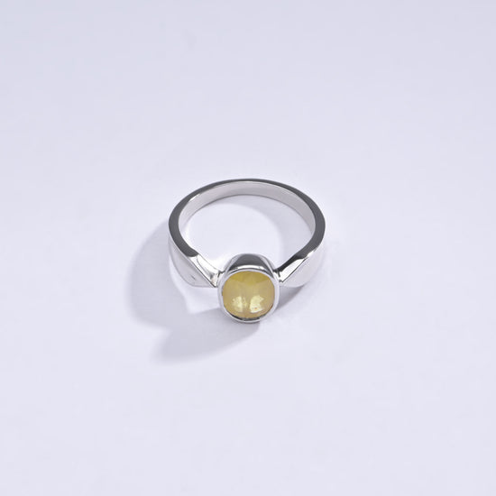 Handcrafted Yellow Sapphire Ring from Myra Gems