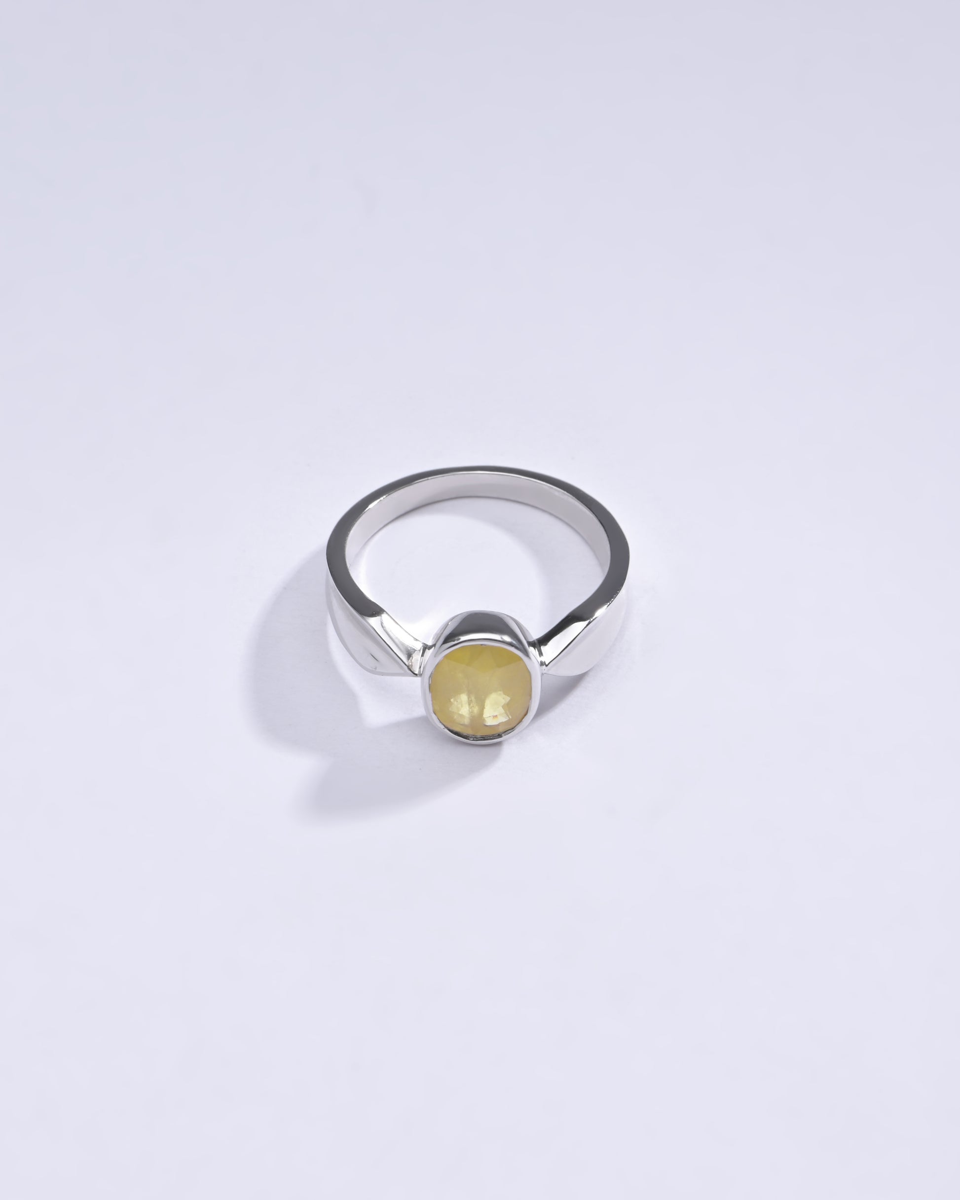 Handcrafted Yellow Sapphire Ring from Myra Gems
