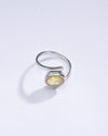 Radiant Yellow Sapphire (Pukhraj) Ring in 925 Silver – #1138B - Myra