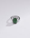 Elegant Green Emerald (Panna) Ring in 925 Silver – #1152N4 - Myra