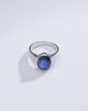 Classic Blue Sapphire (Neelam) Ring in 925 Silver – #1228B - Myra