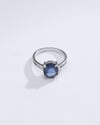 Vintage Blue Sapphire (Neelam) Ring in Sterling Silver – #1139N4 - Myra