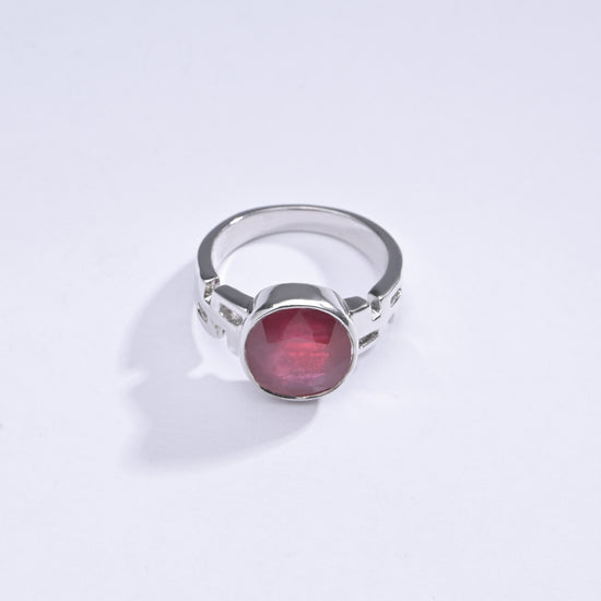 Vintage Ruby (Manik) Ring in 925 Sterling Silver - #1283B - Myra