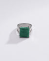 Radiant Emerald (Panna) Ring in 925 Silver – #1111N4 Sq - Myra