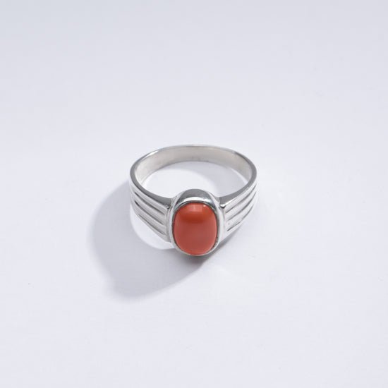 Red Color Coral in 925 Silver Buy from Myra Gems
