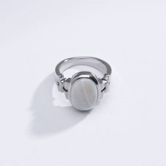 Magical Opal (Doodhiya) Ring in Sterling Silver – #1199B - Myra