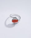 Radiant Red Coral (Moonga) Ring in 925 Silver – #1138 Ov - Myra