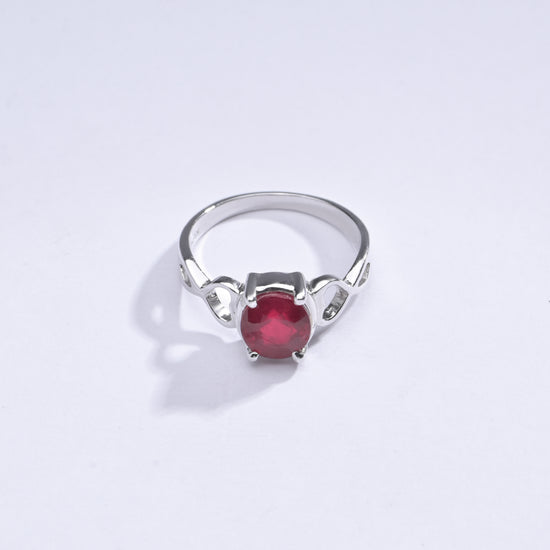 Vibrant Ruby (Manik) Ring in 925 Sterling Silver - #1220N4 - Myra