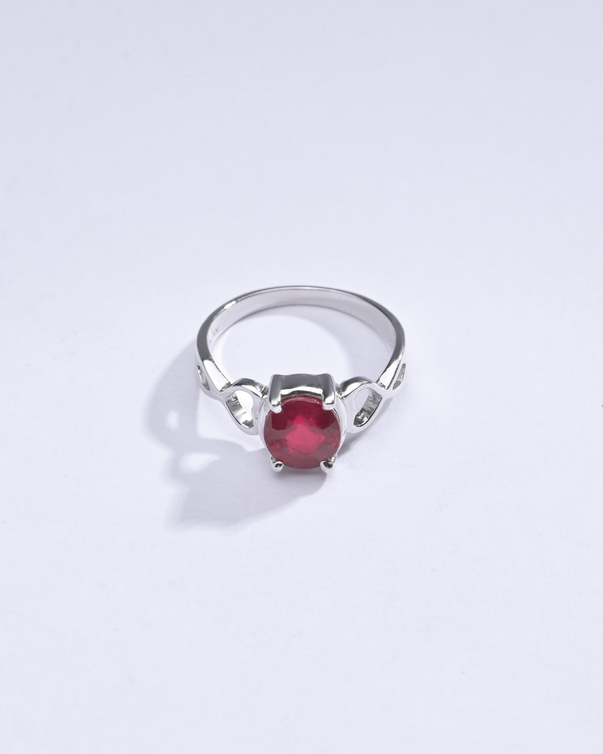 Vibrant Ruby (Manik) Ring in 925 Sterling Silver - #1220N4 - Myra