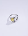 Yellow sapphire gemstone ring