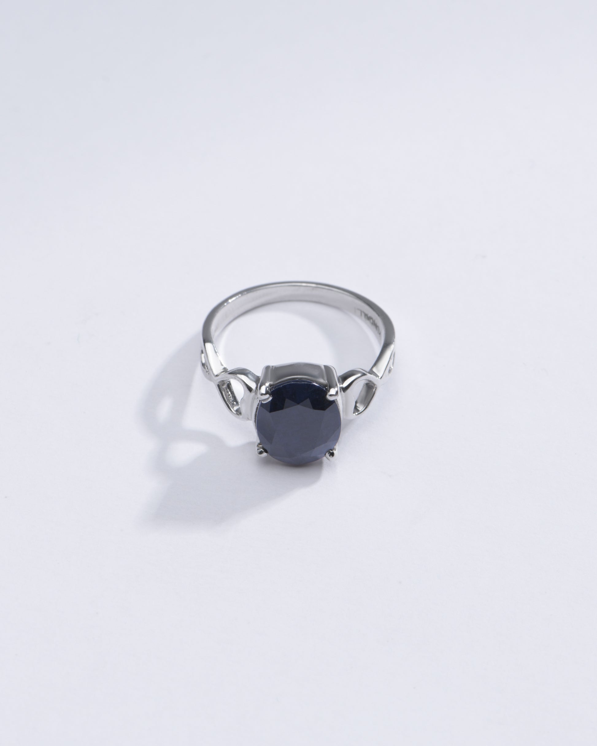 Authentic Blue Sapphire (Neelam) Ring in 925 Silver – #1220N4 - Myra