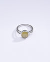 Radiant Yellow Sapphire (Pukhraj) Ring in Sterling Silver – #1112B - Myra