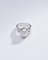 Elegant Pearl (Moti) Gemstone Ring in 925 Sterling Silver - #1199 U - Myra