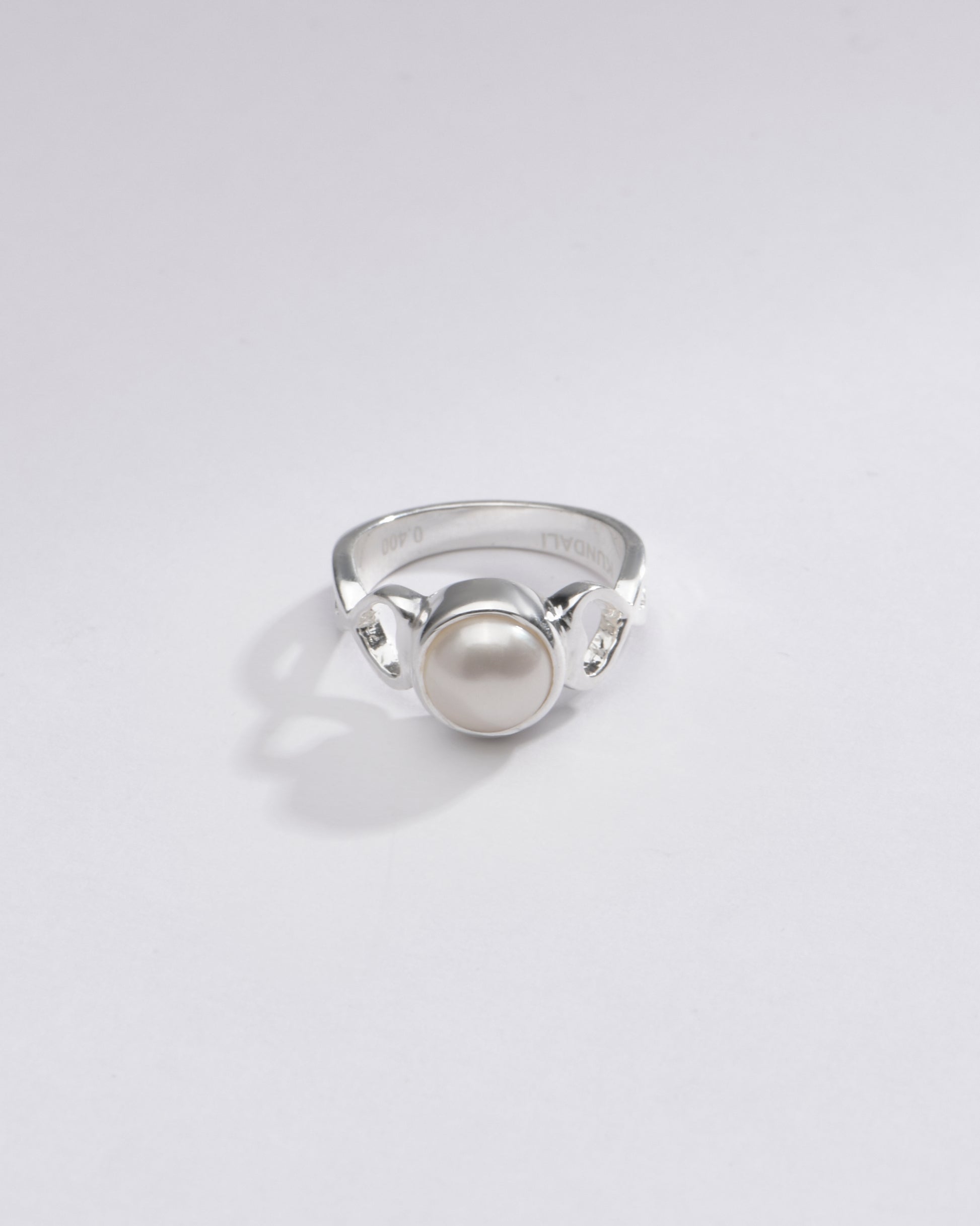 Radiant Pearl (Moti) Ring in 925 Silver - #1220 R - Myra