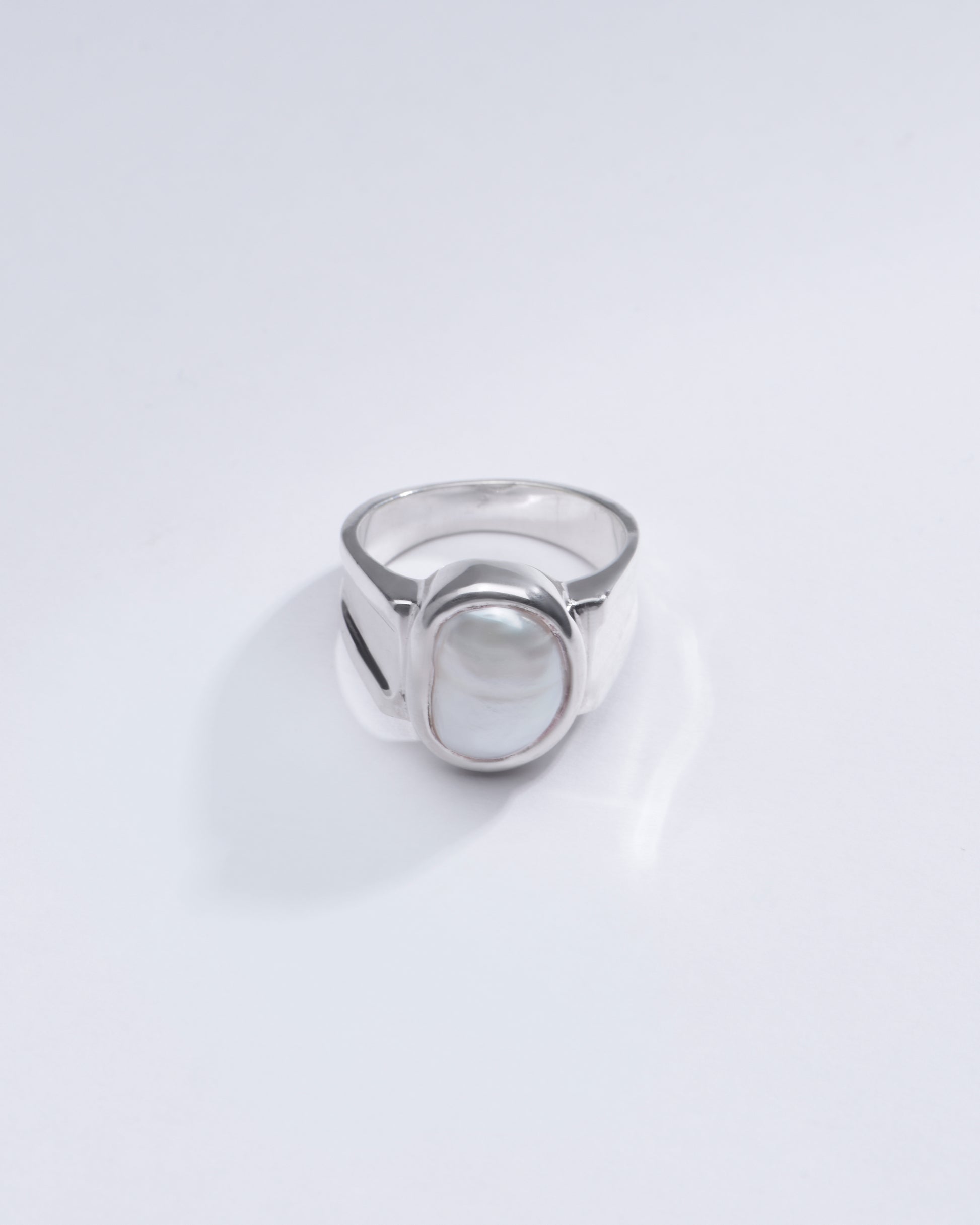 Vintage Pearl (Moti) Ring in 925 Silver - #1111 U - Myra