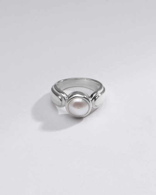Genuine Pearl (Moti) Ring in 925 Sterling Silver - #1101 R - Myra