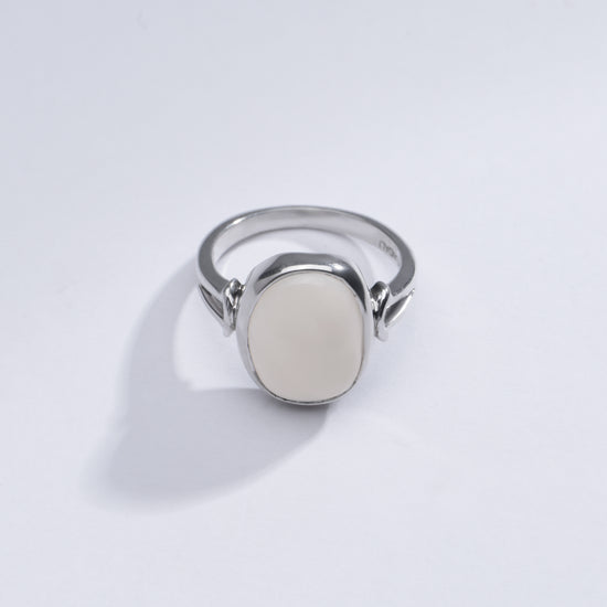 Authentic Opal (Doodhiya) Ring in 925 Silver – #1148B - Myra