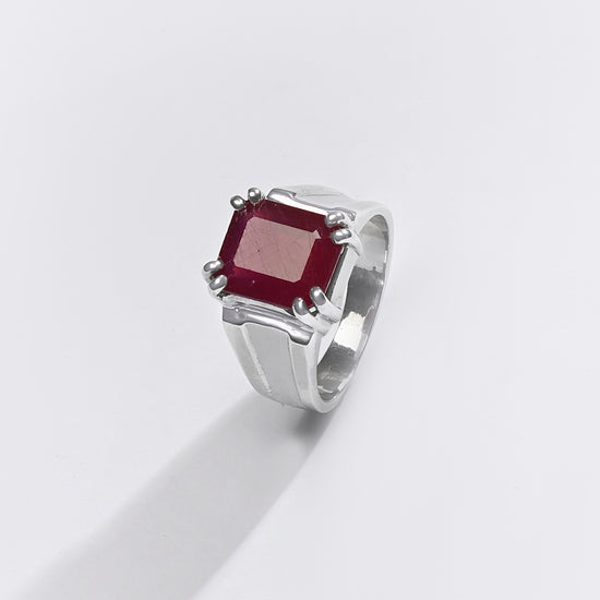Premium RUBY (MANIK) Ring in 925 Silver - #1111N8 - Myra