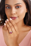 Luxe Ruby (Manik) Ring – 925 Silver - #1192N4 - Myra