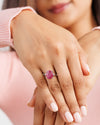 Designer Ruby (Manik) Ring – 925 Silver - #1281N4 - Myra