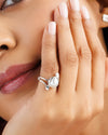 Velvet Pearl (Moti) Ring – 925 Silver - #1253 U - Myra