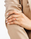 Coral (Moonga) Ring – Pure 925 Silver - #1136 Ov - Myra